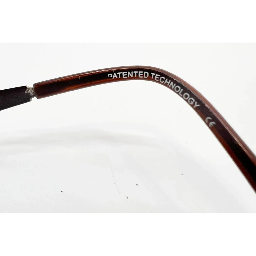 Unbranded Eyeglasses Womens Brown Floral Filigree Temple S7173 48-17-130
